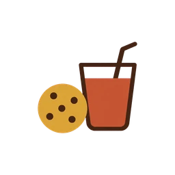 お菓子とドリンクのアイコン